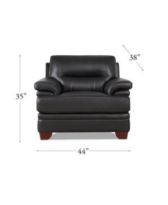 Luxor 44" Top Grain Leather Chair