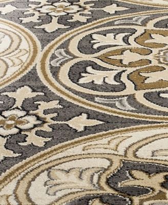 Lyndhurst LNH341 Light Gray and Beige 8' x 11' Area Rug