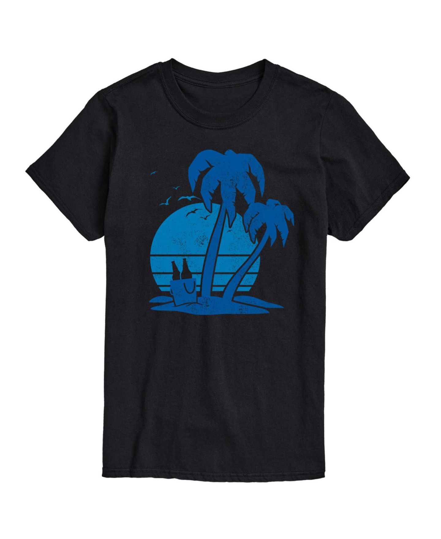 Мужская футболка AIRWAVES Hybrid Apparel Beach and Beer Short Sleeve, цвет: Чёрный — фото 1