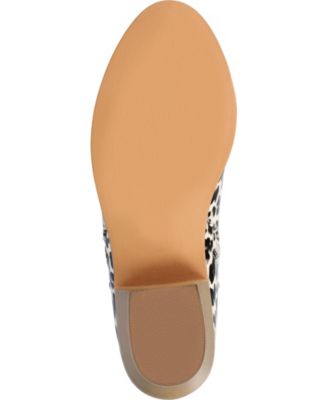 Women's Rebel Size Zipper Stacked Heel Booties