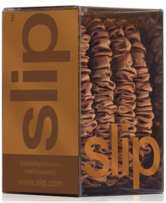 4-Pc. Pure Silk Back-to-Basics Skinny Scrunchies Set