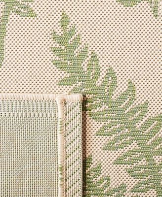 Courtyard CY0772 Natural and Olive 5'3" x 7'7" Outdoor Area Rug