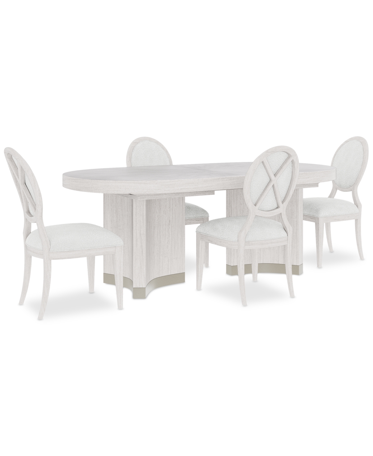Macy's Warlington 5 Pc. Dining Set (table & 4 Side Chairs) In No Color