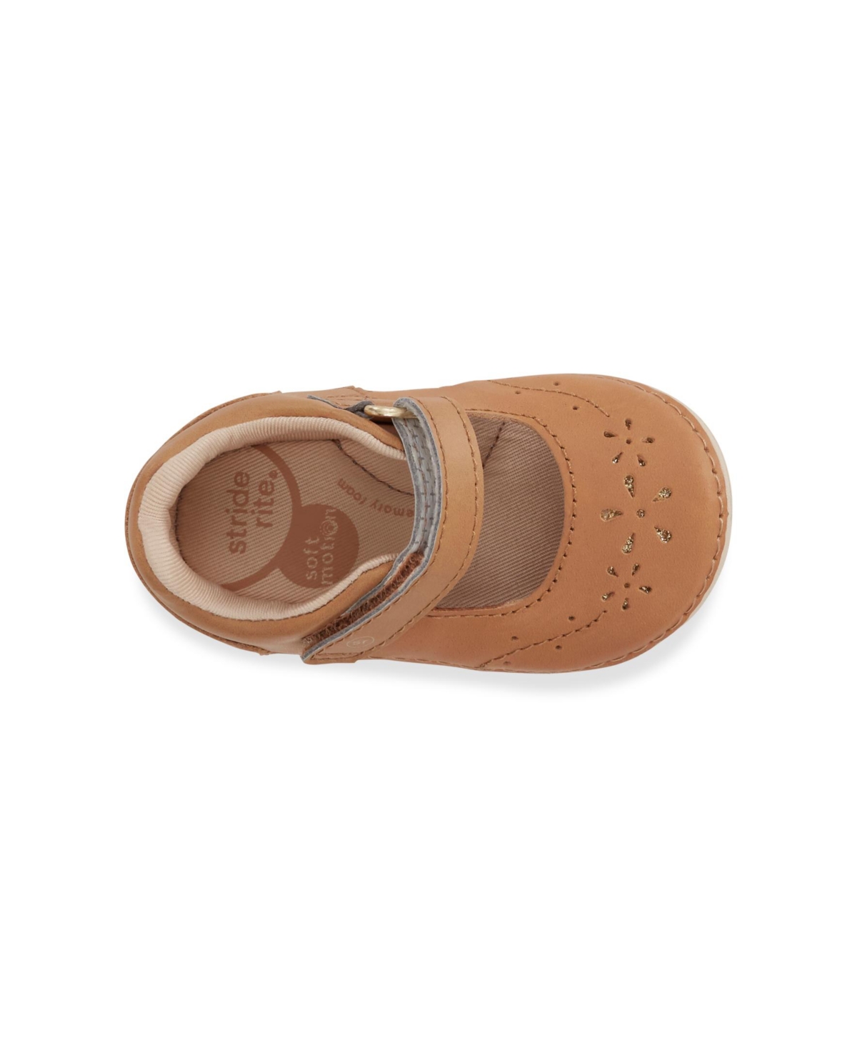Stride Rite Little Girls Sm Faye Apma Approved Shoe In Honey Tan