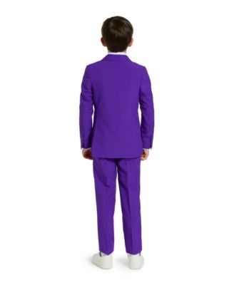 Toddler and Little Boys Purple Prince 3Pc Suit
