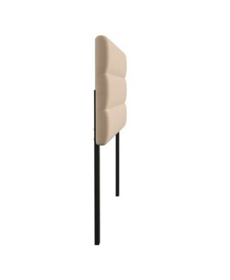 Coppola Queen size Metal Frame Tufted Upholstery And Powder Coated Headboard