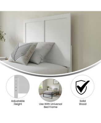 Grady Twin Raised Panel Wooden Adjustable Headboard Only