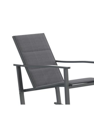 Brevyn Set Of 2 Flex Comfort Outdoor Rocking Chairs With Steel Frames