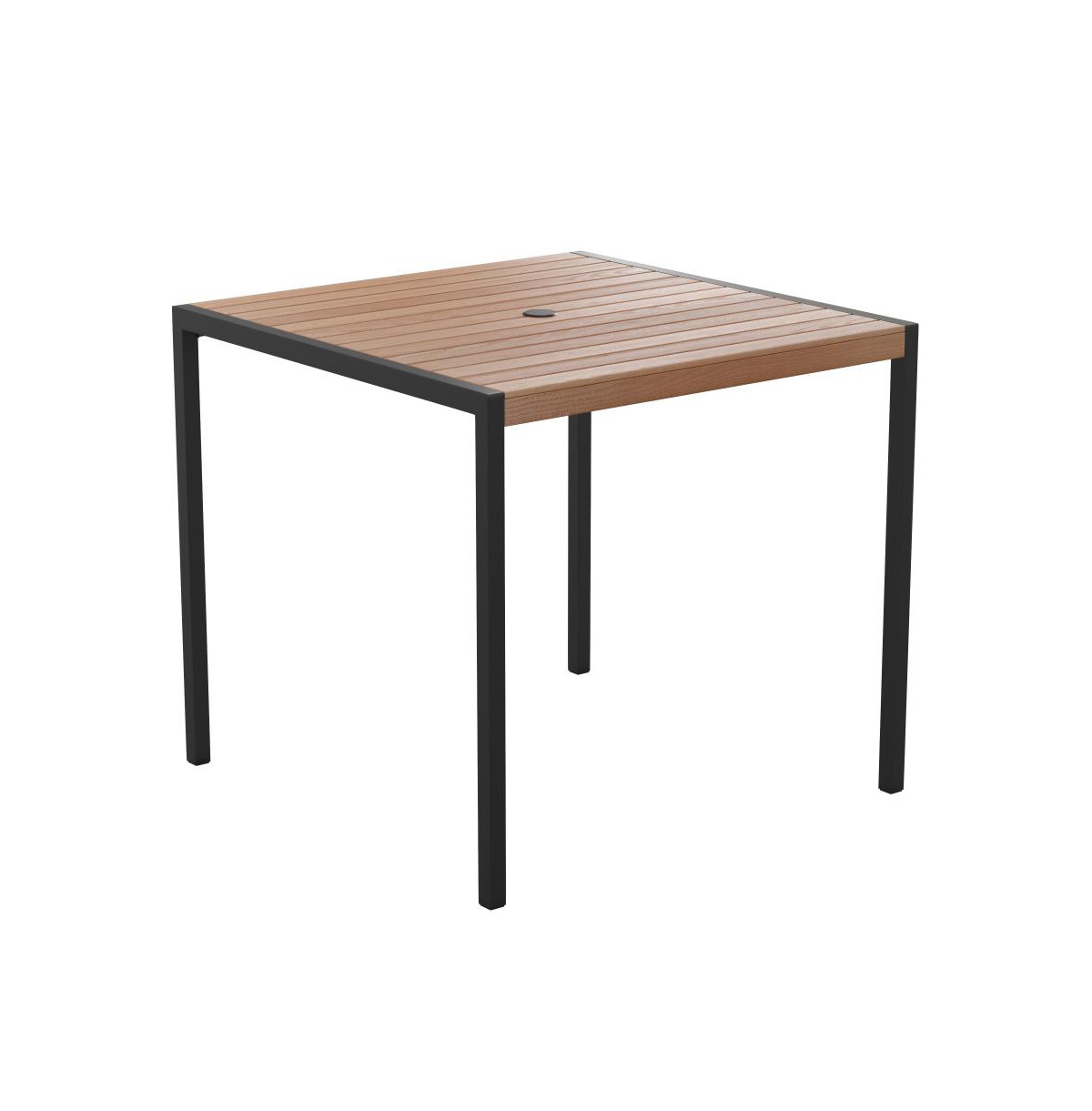 Hampstead Three Piece FauxPatio Dining Set For Indoor And Outdoor Use - Table And Two Club Chairs - Teak