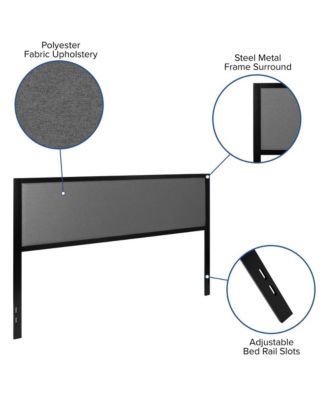 West Avenue King Headboard Upholstered Headboard With Metal Frame And Adjustable Rail Slots