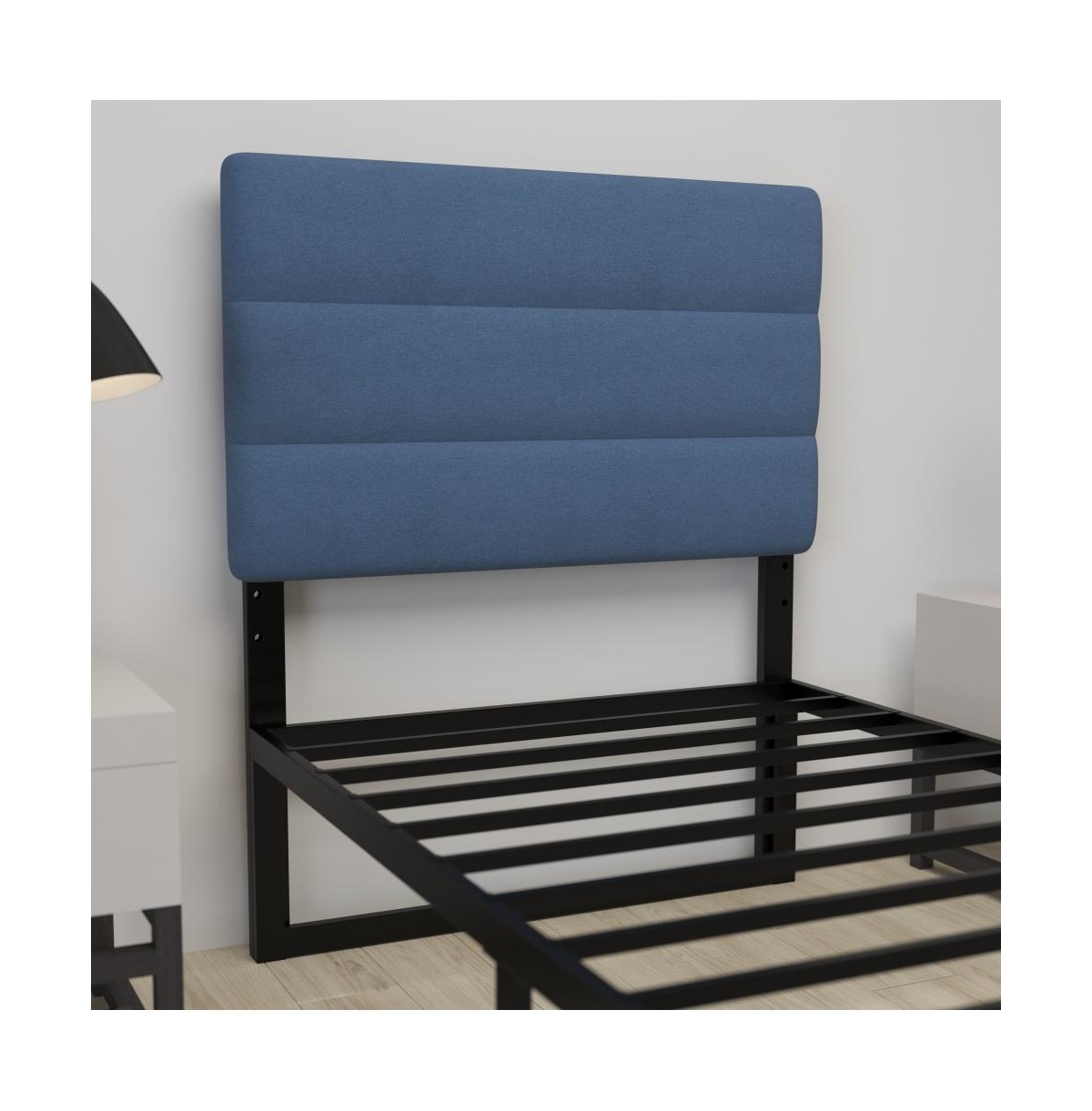 Merrick Lane Coppola Headboard With Tufted Upholstery And Powder Coated Metal Frame