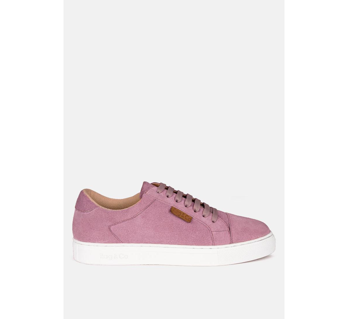 Rag & Co Ashford White Fine Leather Handcrafted Sneakers