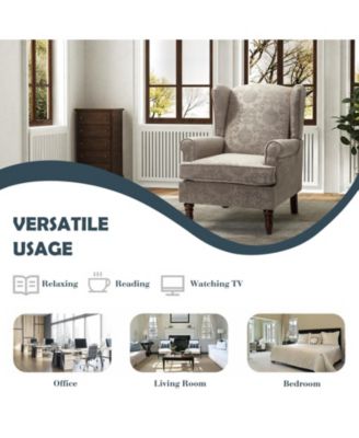 Escanor Traditional Armchair with Pattern Design for Living Room