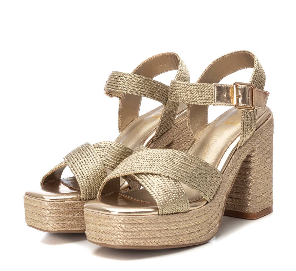 Xti Women's Heeled Jute Platform Sandals By