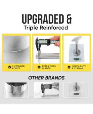 Heavy Duty 2pc Pineapple Corer & Slicer Set – Includes Eye Removal Tool with Reinforced Blade