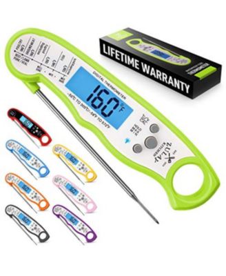 Instant Read Food Thermometer - Waterproof Digital Meat Thermometer