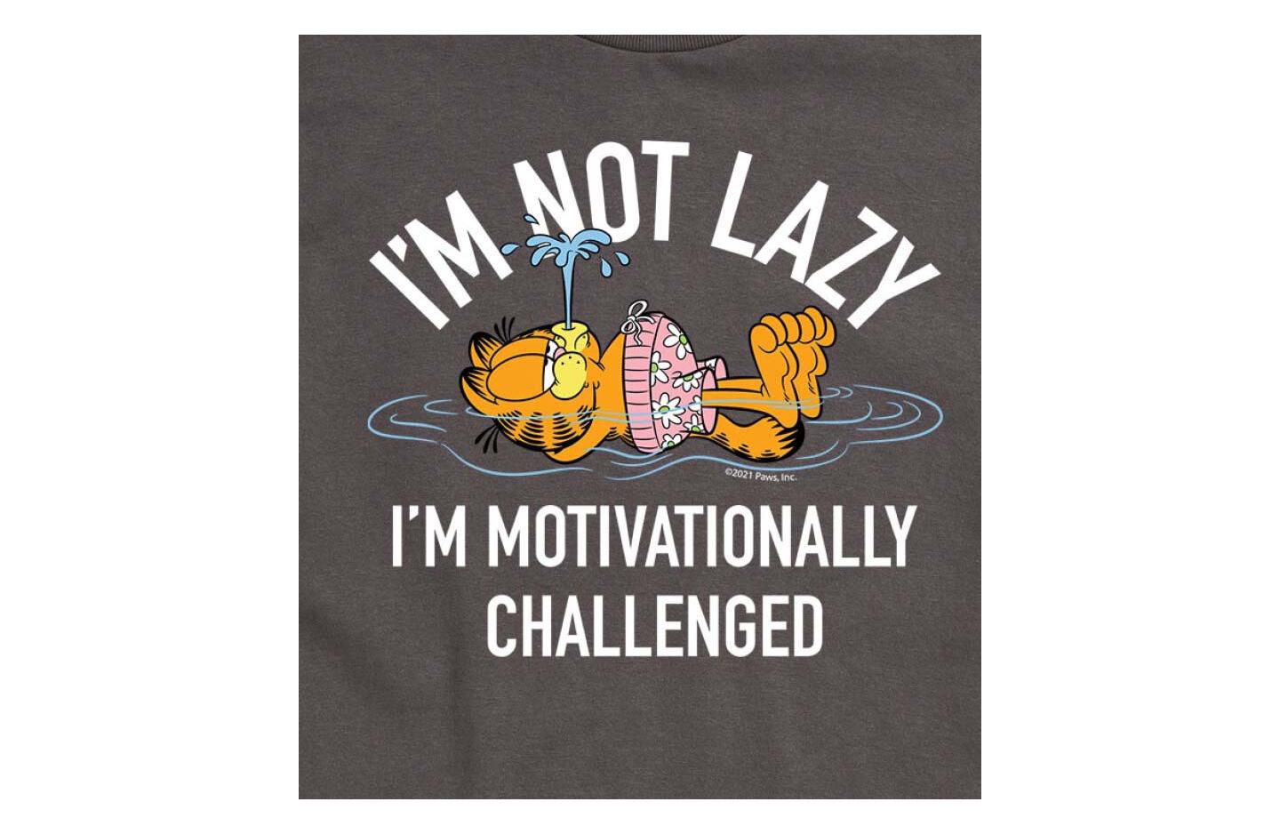 Мужская футболка AIRWAVES Hybrid Apparel Garfield Lazy Short Sleeve, цвет: Синий — фото 5