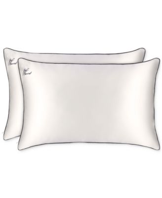 2-Pc. Pure Silk "Just Married" Queen Pillowcase Set