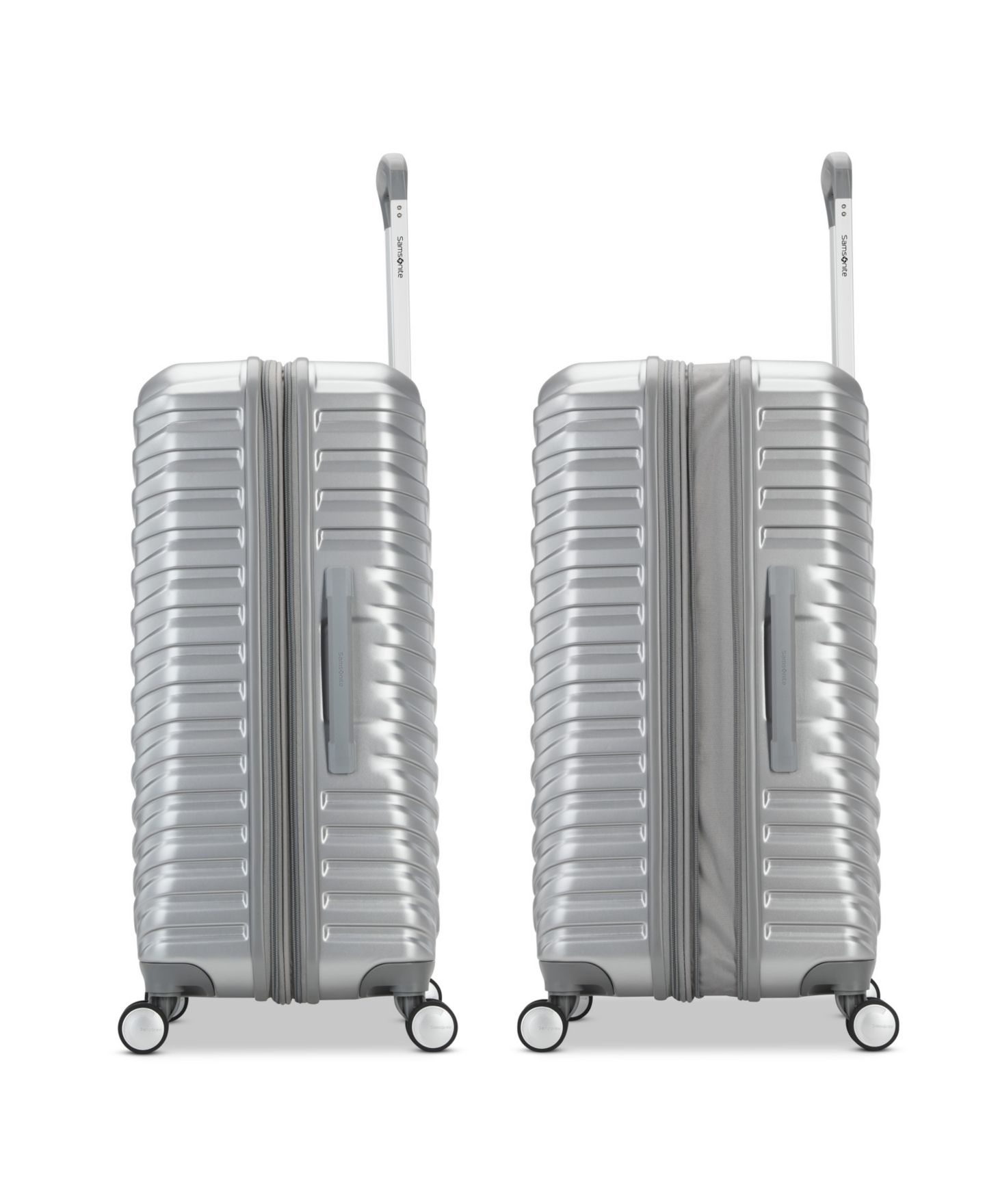 Чемодан Samsonite Spin Tech 6 Large Check-in Spinner, цвет: Серебряный — фото 5
