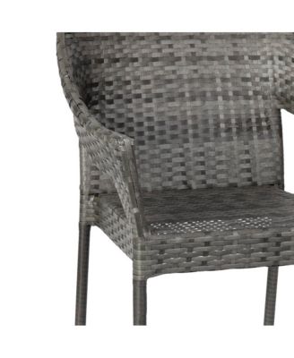 Embry All-Weather Indoor/Outdoor Stacking Patio Dining Chairs With Steel Frame And Weather Resistant Pe Rattan