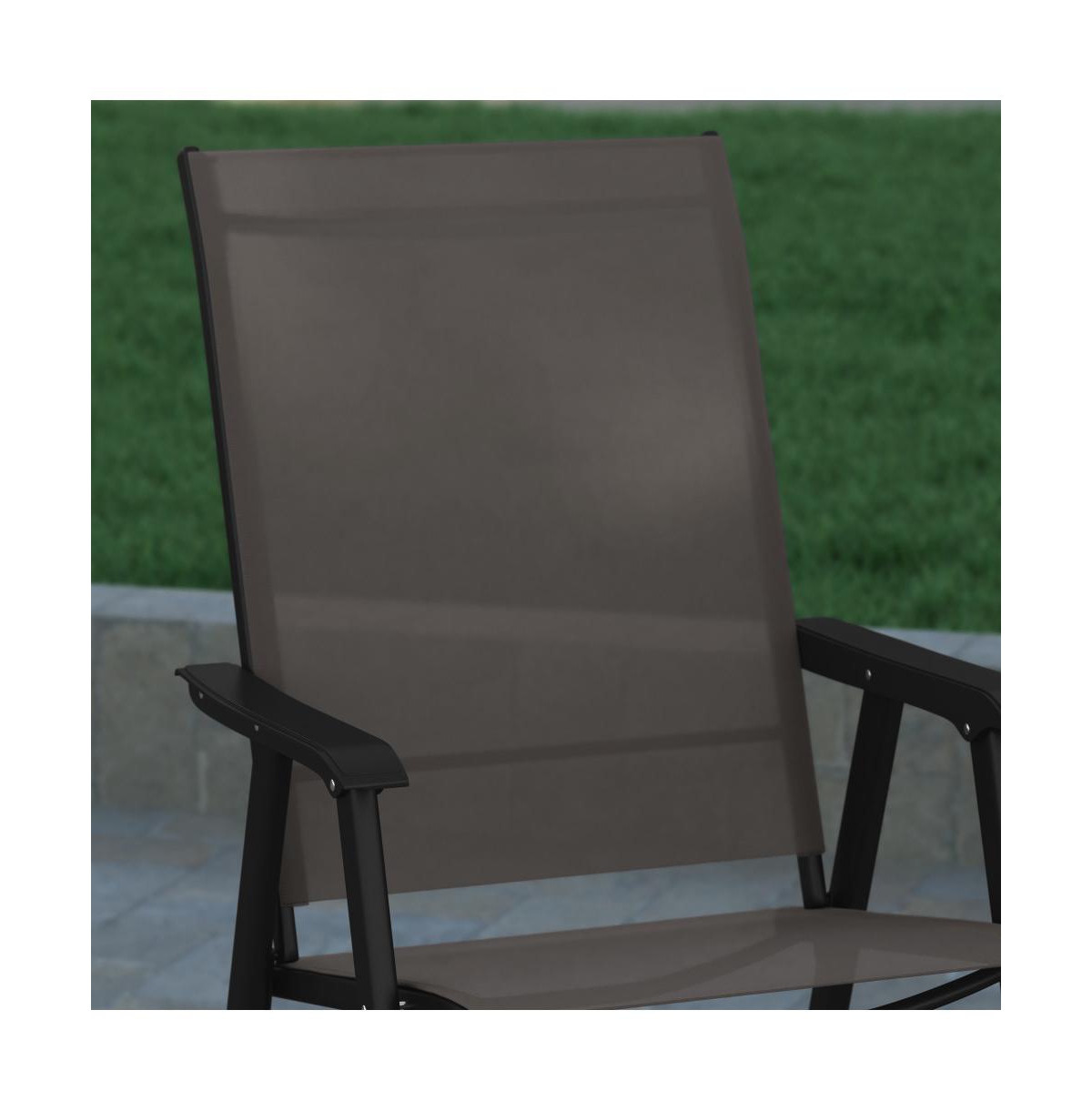 Outdoor Folding Patio Sling Chair / Portable Chair (2 Pack)