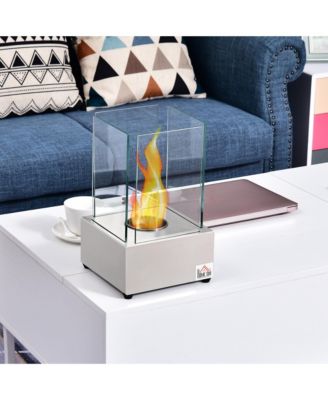 Portable Indoors Outdoors Bio Ethanol Fireplace Fire Pit Pot Backyard