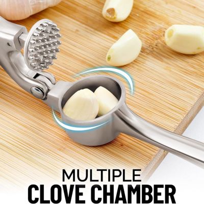 Premium Garlic Press Set - Rust Proof & Dishwasher Safe Professional Garlic Mincer Tool