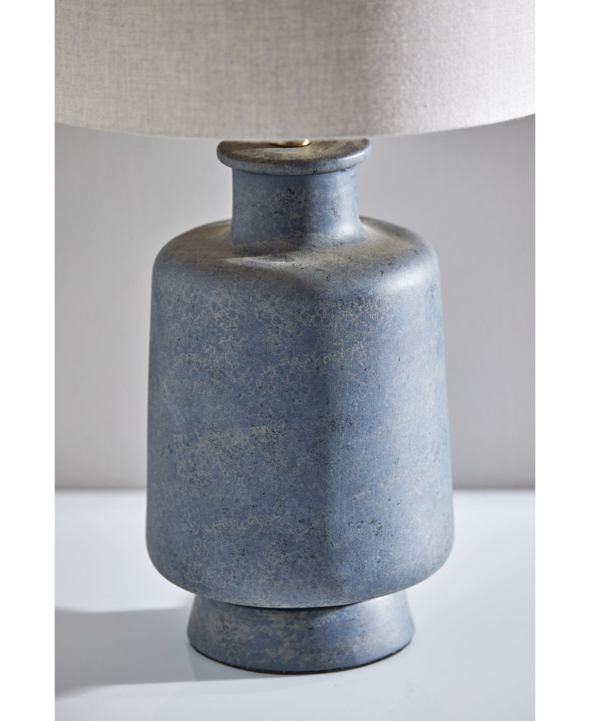 Adesso 24.5" Ceramic Skylar Table Lamp In Weathered Gray Ceramic