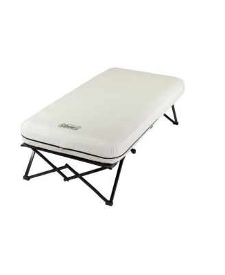 Camping Cot with Side Tables, Air Mattress & Battery Pump, Twin