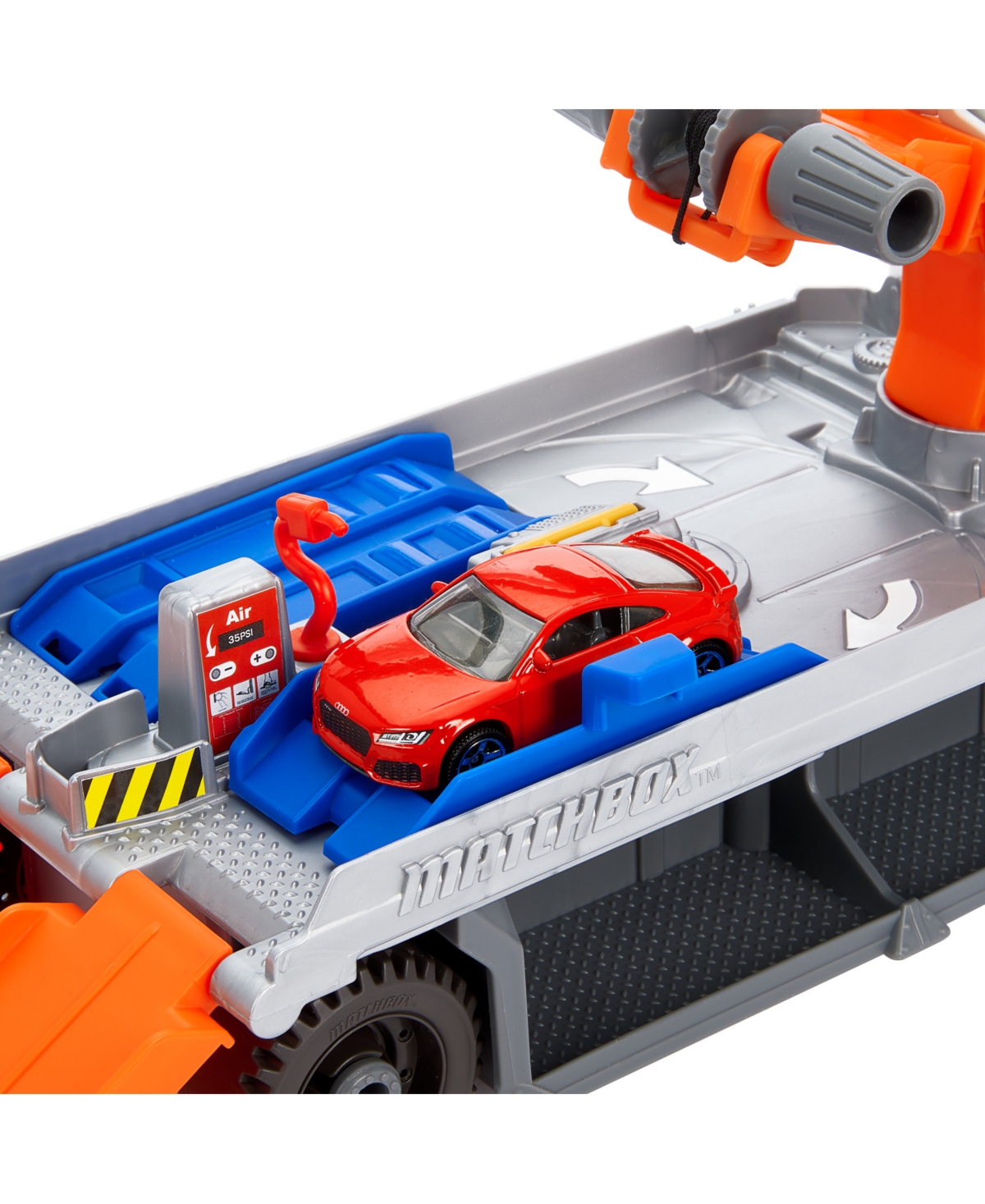 Matchbox Action Driver Tow & Repair Truck With 1:64 Scale Car In Multi-color