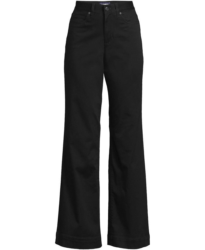 SO ME Mid Rise Wide Leg Chino Pants With Pockets