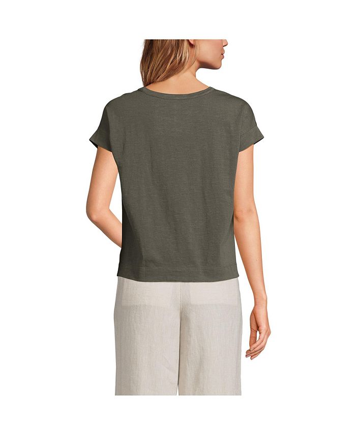 Lands' End Women's Slub TShirt Macy's
