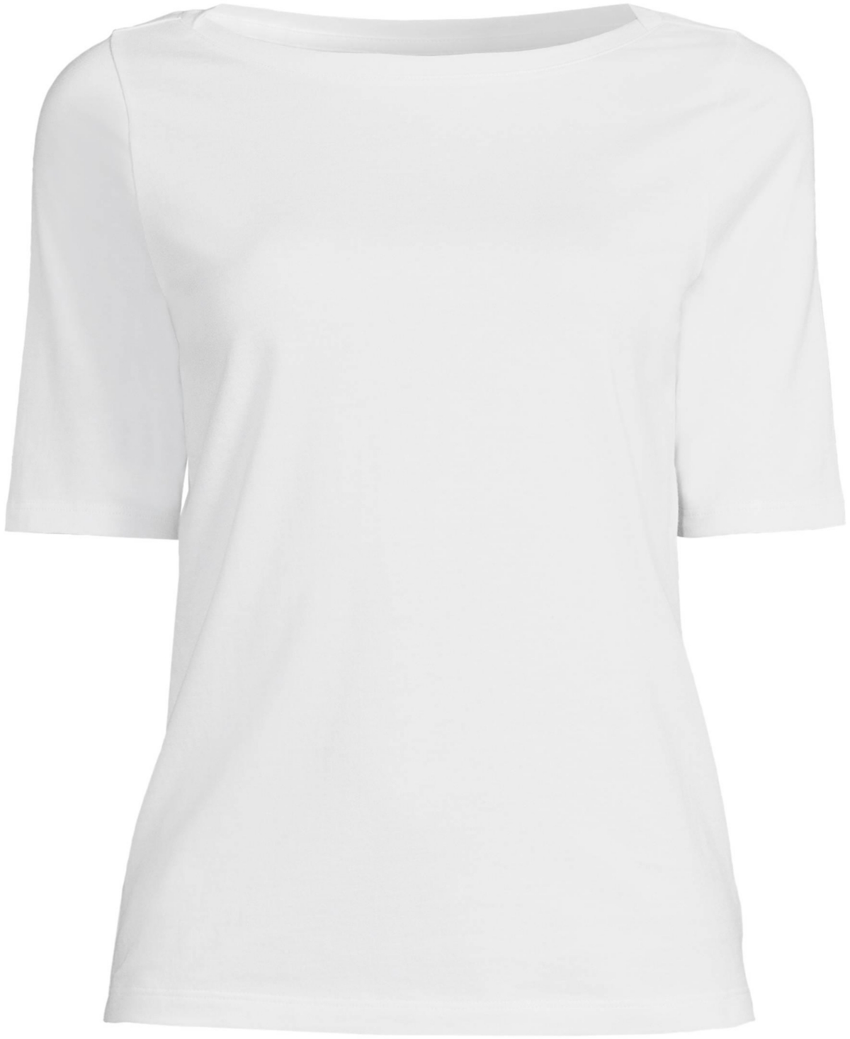 Lands' End Petite Supima Boatneck Top