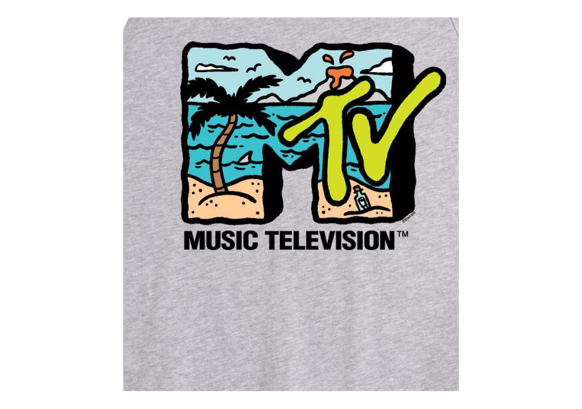 Shop Airwaves Hybrid Apparel Mtv Logo Mens Jersey Tank In Ath Hthr