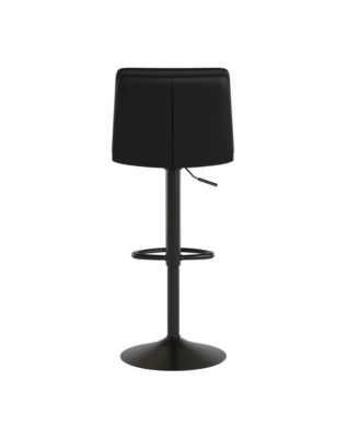 Keene Modern Upholstered Adjustable Height Stools With Sturdy Iron Bases