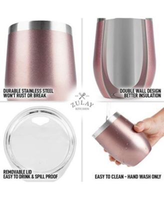 12oz Insulated Wine Tumbler With Lid