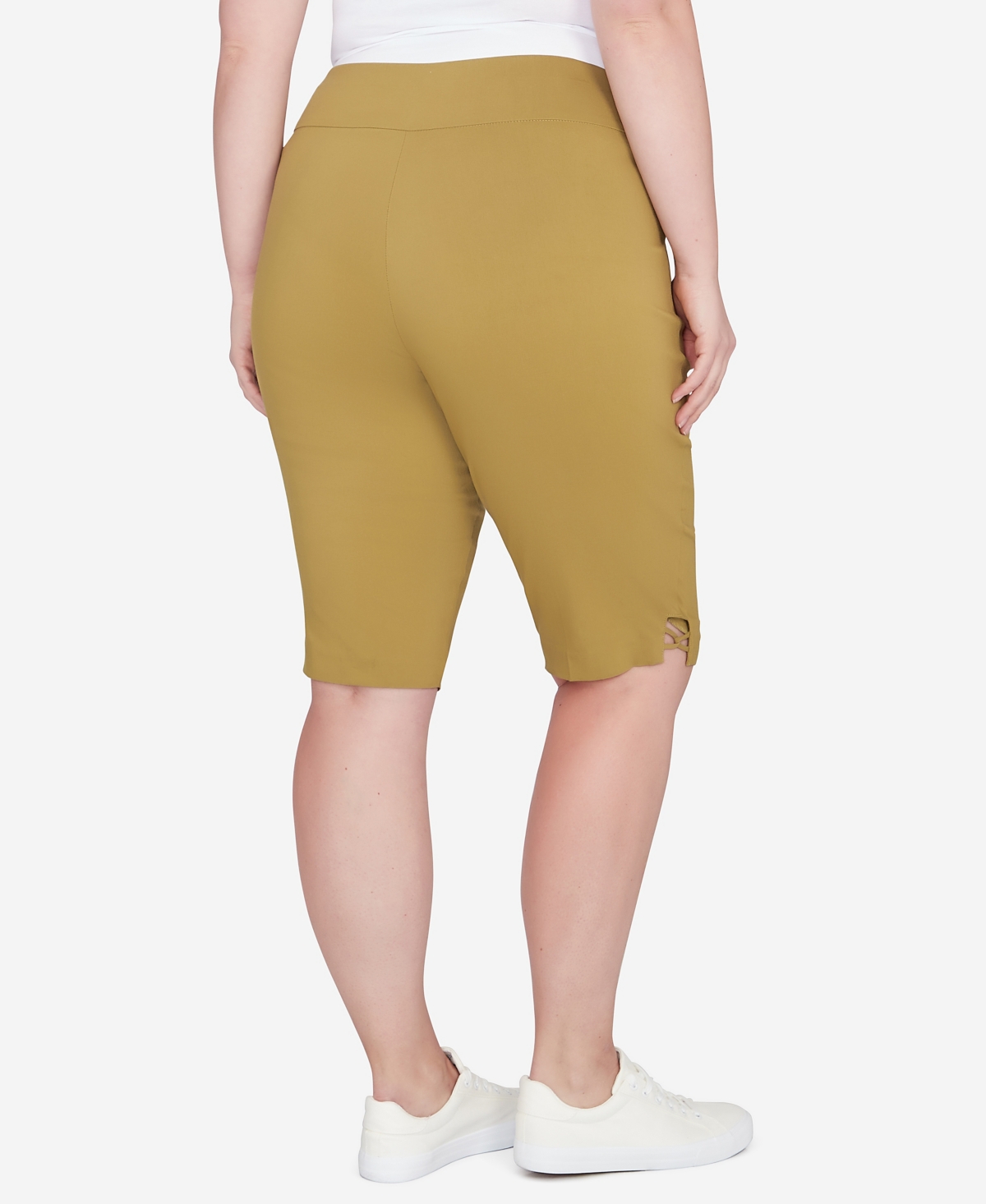 Hearts Of Palm Plus Size A Touch of Tropical Solid Shimmer Pant