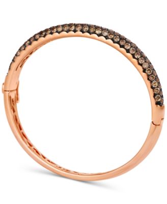 Chocolate Diamond Pav&eacute; Bangle Bracelet (5-3/4 ct. t.w.) in 14k Rose Gold