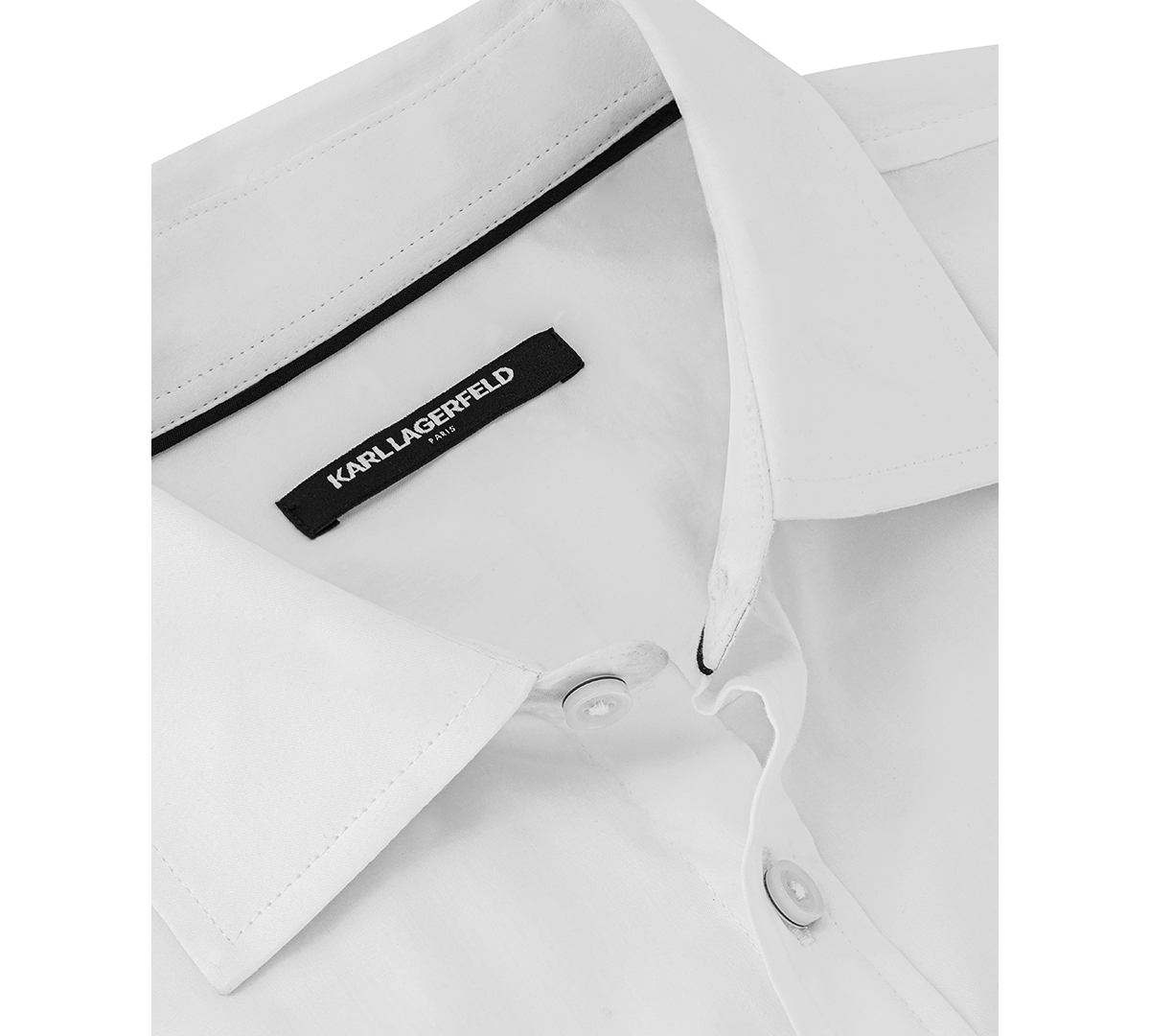 Karl Lagerfeld Paris Men's Slim-Fit Sateen Woven Shirt