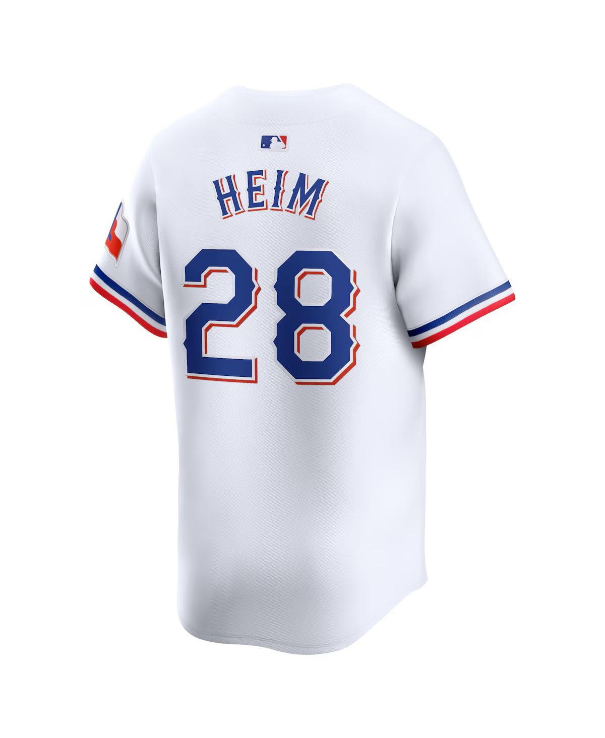 Nike Men's Jonah Heim White Texas Rangers Home Limited Player Jersey -teho