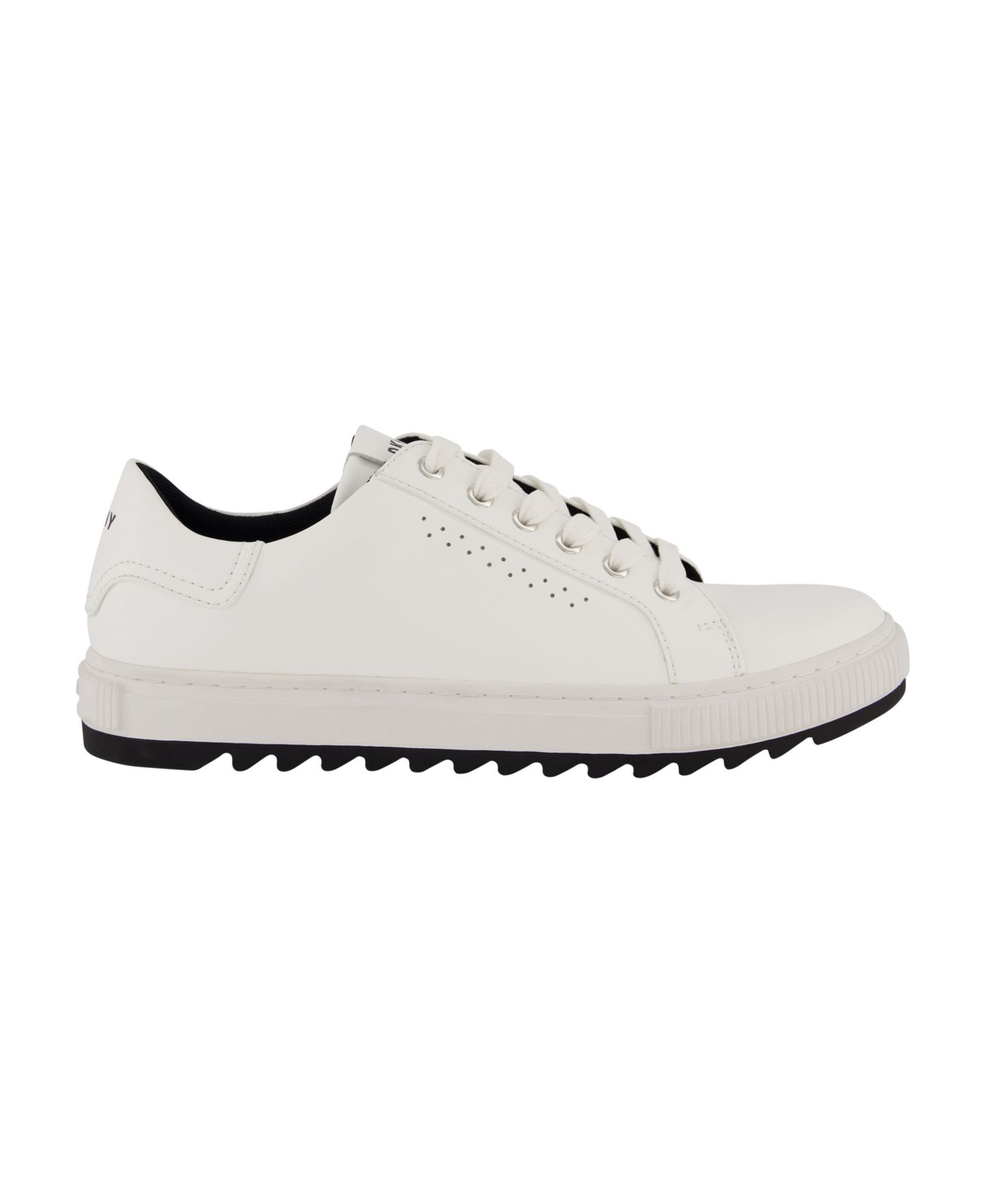 Мужские кроссовки DKNY Smooth Leather Sawtooth Sole, цвет: Чёрный — фото 7