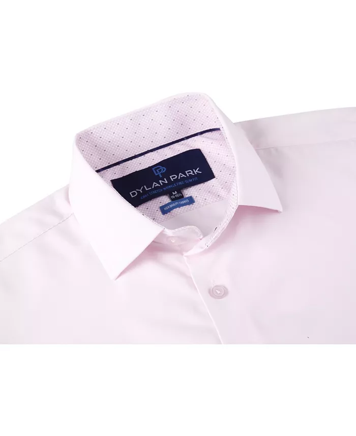 Men's Geometric Performance Stretch Button Down Dress Shirt - thumbnail 3