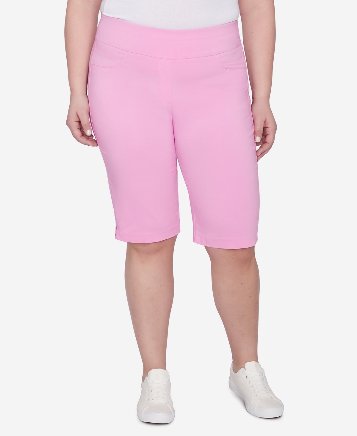 Plus Size Spring into Action Solid Tech Stretch Skimmer Pant - Wisteria