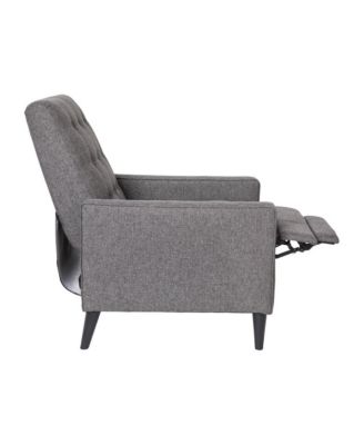 One Pack Tufted Upholstery Darcy Mid-Century Modern Ergonomic Push Back Recliner Chair