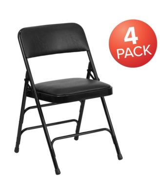 4 Pack Home & Office Portable Party Events Padded Metal Folding Chair