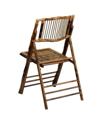 2 Pc. Set Bamboo Wood Folding Chairs – Event & Patio Seating