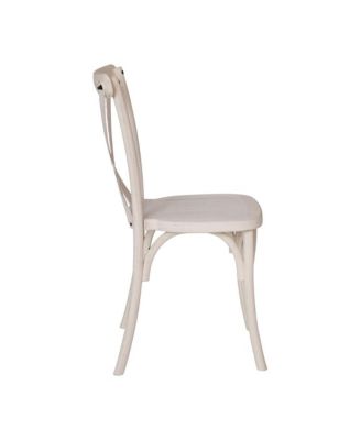 2-Pack Resin X-Back Chair