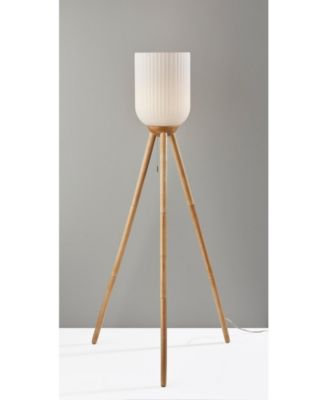 57.5" Wood Kinsley Floor Lamp