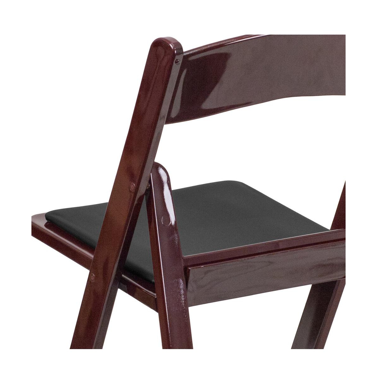 Emma+Oliver Set Of 4 800 Lb Weight Capacity Indoor/Outdoor Resin Folding Chairs