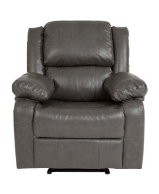 Recliner With Bustle Back And Padded Arms